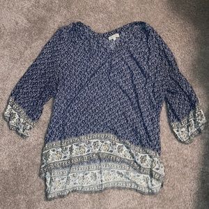 Patterned boutique top